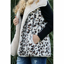 Load image into Gallery viewer, C.C Reversible Leopard Print Vest