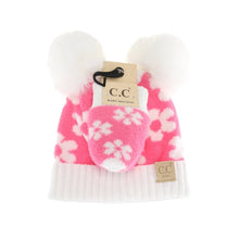 Load image into Gallery viewer, BABY Daisy C.C Pom Pom Beanie and Glove Set