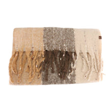 Load image into Gallery viewer, Multi Color Wide Stripe C.C Scarf