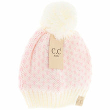 Load image into Gallery viewer, Kids Heart Knit Pom Beanie for Children