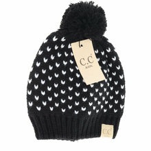 Load image into Gallery viewer, Kids Heart Knit Pom Beanie for Children