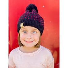 Load image into Gallery viewer, Kids Heart Knit Pom Beanie for Children