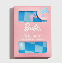 Load image into Gallery viewer, Barbie x Kitsch Satin Pillowcase Blue
