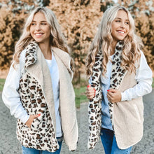 Load image into Gallery viewer, C.C Reversible Leopard Print Vest