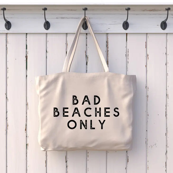 Bad Beaches Only Tote Bag
