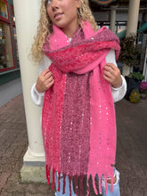 Load image into Gallery viewer, Multi Color Wide Stripe C.C Scarf