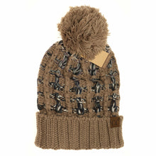 Load image into Gallery viewer, C.C Ombre Double Slipstitch Pom Beanie