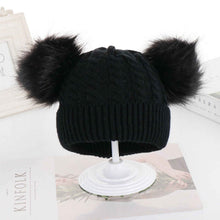Load image into Gallery viewer, Kid Winter Pom-Pom Hat