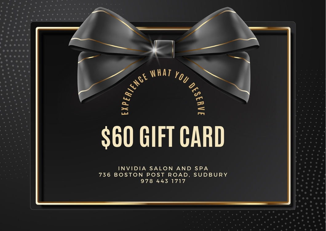$60 Invidia Gift Card