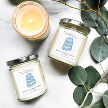 Load image into Gallery viewer, Jax Kelly Blue Chalcedony Crystal Candle