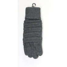 Load image into Gallery viewer, Metallic Cable Knit CC Gloves
