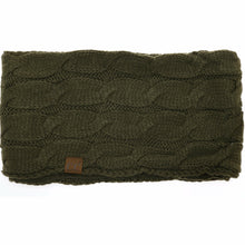 Load image into Gallery viewer, Fuzzy Lined Solid Cable Knit CC Infinity Scarf
