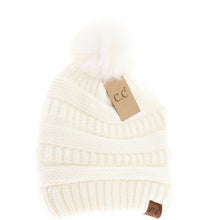 Load image into Gallery viewer, Super Soft Matching Fur Pom C.C Beanie
