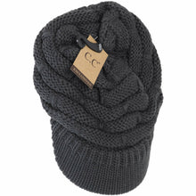 Load image into Gallery viewer, Ribbed Knit Hat with Brim

