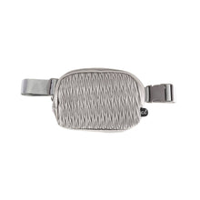 Load image into Gallery viewer, Pleated Faux Leather C.C Belt Bag
