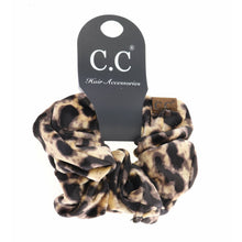 Load image into Gallery viewer, Leopard Print Velvet Ponytail C.C Women&#39;s Scrunchie
