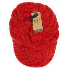 Load image into Gallery viewer, Ribbed Knit Hat with Brim
