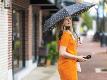 Load image into Gallery viewer, Fleur de Lis Bottle Umbrella
