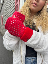 Load image into Gallery viewer, Rhinestone Fingerless Women&#39;s C.C Gloves
