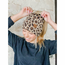 Load image into Gallery viewer, Leopard Print CC Beanie Tail
