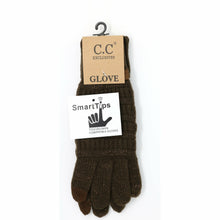 Load image into Gallery viewer, Metallic Cable Knit CC Gloves
