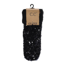 Load image into Gallery viewer, C.C Sequin Mittens
