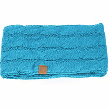 Load image into Gallery viewer, Fuzzy Lined Solid Cable Knit CC Infinity Scarf
