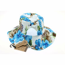 Load image into Gallery viewer, Floral Reversible Ponytail Bucket Hat

