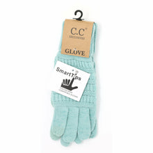 Load image into Gallery viewer, Metallic Cable Knit CC Gloves
