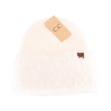 Load image into Gallery viewer, Faux Fur Cuff C.C Beanie HTE0105
