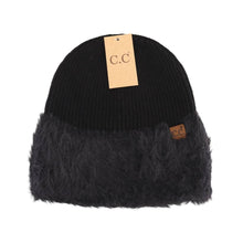 Load image into Gallery viewer, Faux Fur Cuff C.C Beanie HTE0105
