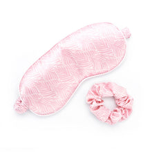 Load image into Gallery viewer, Lemon Lavender Silky Eye Mask &amp; Scrunchie Set Open Stock
