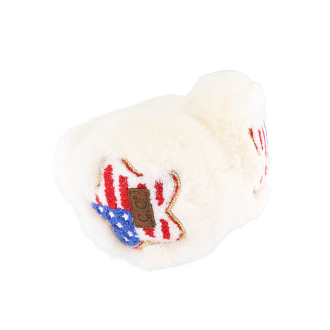 American Star Patch Faux Fur C.C Earmuff