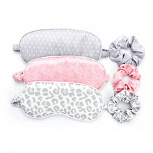 Load image into Gallery viewer, Lemon Lavender Silky Eye Mask &amp; Scrunchie Set Open Stock
