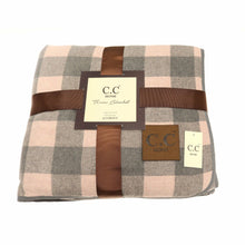 Load image into Gallery viewer, CC Buffalo Check Sherpa Lined Throw Blanket
