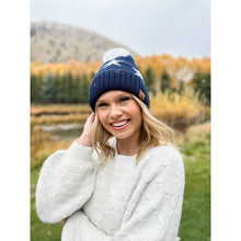Load image into Gallery viewer, Star Print Pom C.C Beanie
