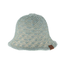 Load image into Gallery viewer, Diamond Lace Knitted Reversible C.C Cloche Bucket Hat
