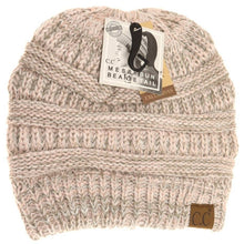Load image into Gallery viewer, Multi Tone Slouchy CC Beanie Tail
