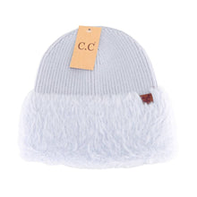 Load image into Gallery viewer, Faux Fur Cuff C.C Beanie HTE0105
