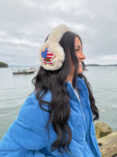Load image into Gallery viewer, American Star Patch Faux Fur C.C Earmuff
