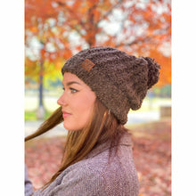 Load image into Gallery viewer, Chenille Pom CC Beanie

