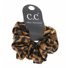Load image into Gallery viewer, Leopard Print Velvet Ponytail C.C Women&#39;s Scrunchie
