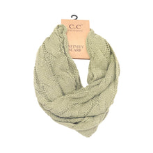 Load image into Gallery viewer, Solid Cable Knit CC Infinity Scarf
