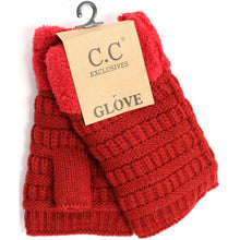 Load image into Gallery viewer, Fingerless Sherpa Lined Women&#39;s Gloves
