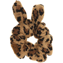 Load image into Gallery viewer, Leopard Jacquard Ponytail C.C Scrunchie
