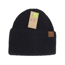 Load image into Gallery viewer, Mohair Feel Wide Cuff C.C Beanie

