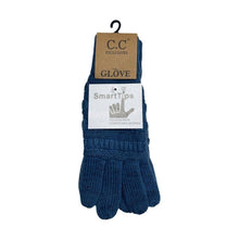Load image into Gallery viewer, Metallic Cable Knit CC Gloves
