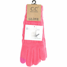 Load image into Gallery viewer, Women&#39;s Knit CC Gloves with Fuzzy Lining
