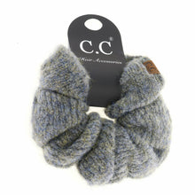 Load image into Gallery viewer, Two-tone Knit Ponytail C.C Women&#39;s Scrunchie
