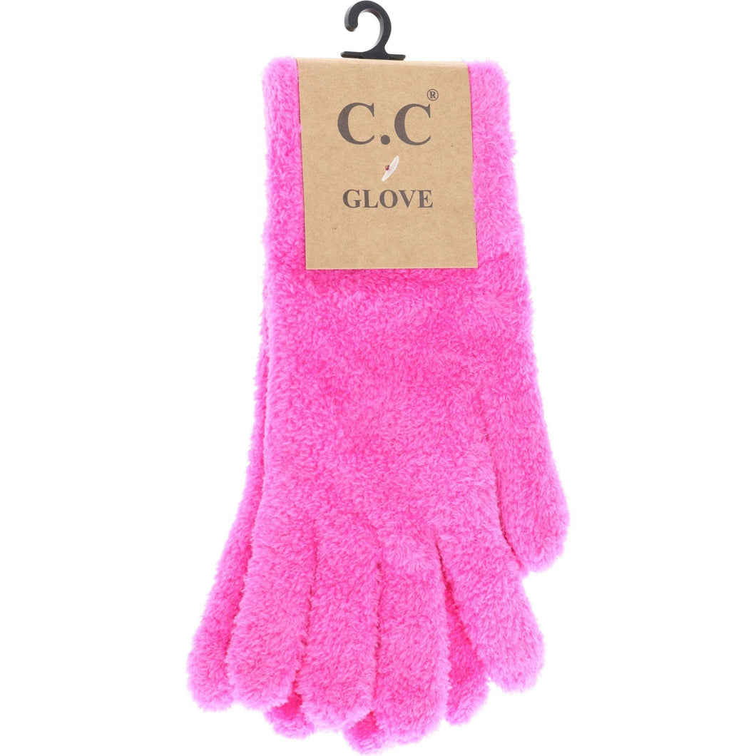 Plush Terry Chenille Women's C.C Gloves-GLC0038